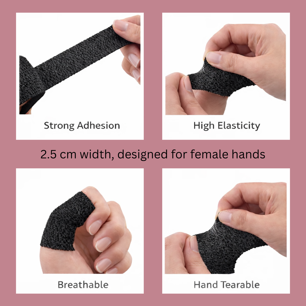 She Protects | Premium Weightlifting Thumb & Grip Tape (2.5cm x 4.5m)